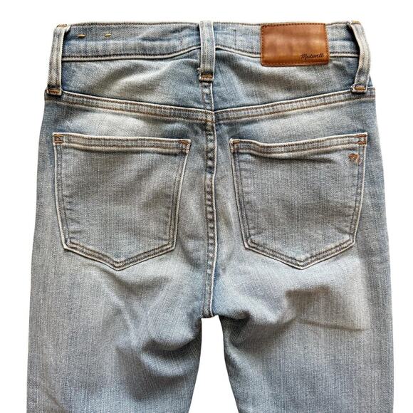 Madewell Jeans Womens 23 Blue 9 Inch High Rise Skinny Distressed J0513 SU18 - Picture 9 of 15